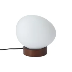 QAZQA Tischlampen|Wohnzimmerlampen*Japandi-Tischleuchte Holz mit Opalglas - Sally