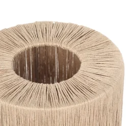 Trio Leuchten Tischlampen|Wohnzimmerlampen*Japandi-Tischleuchte schwarz mit braunem Seil - Smilla