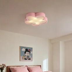Kinder QAZQA Kinderzimmerlampen|Deckenleuchten*Kinder Deckenleuchte Rosa und Weiß - Lucille