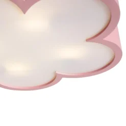 Kinder QAZQA Kinderzimmerlampen|Deckenleuchten*Kinder Deckenleuchte Rosa und Weiß - Lucille