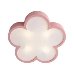 Kinder QAZQA Kinderzimmerlampen|Deckenleuchten*Kinder Deckenleuchte Rosa und Weiß - Lucille