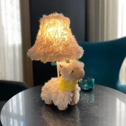 Kinder Happy Lamps Kinderzimmerlampen|Led-Tischleuchten*Kinder Tischleuchte Alpaka Weiß inkl. LED - Alma