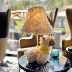 Kinder Happy Lamps Kinderzimmerlampen|Led-Tischleuchten*Kinder Tischleuchte Alpaka Weiß inkl. LED - Alma