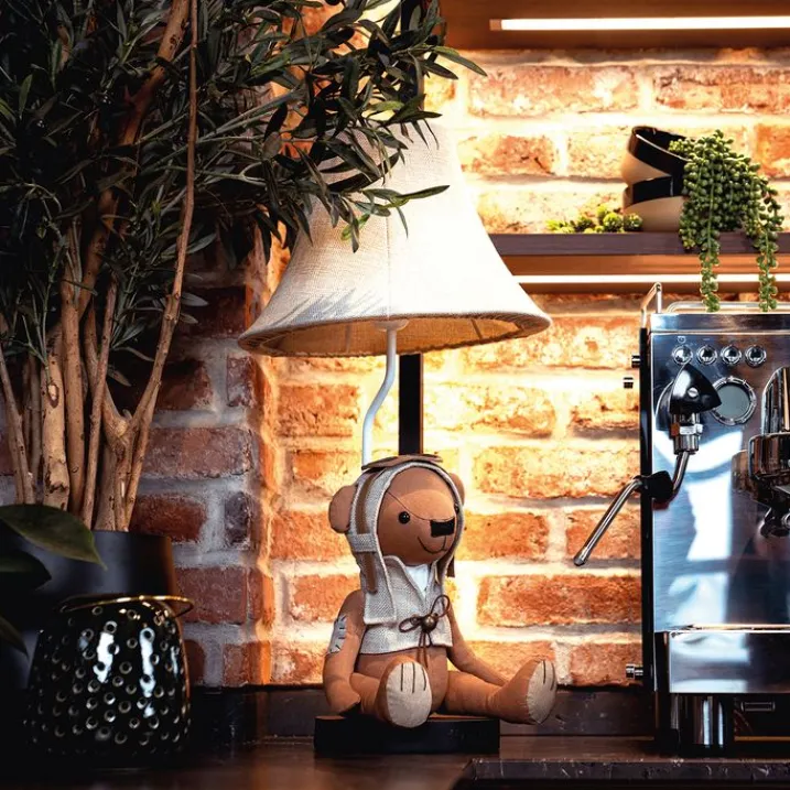 Kinder Happy Lamps Kinderzimmerlampen|Led-Tischleuchten*Kinder Tischleuchte Bär Braun inkl. LED - Charles