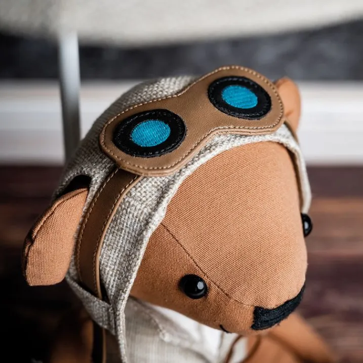 Kinder Happy Lamps Kinderzimmerlampen|Led-Tischleuchten*Kinder Tischleuchte Bär Braun inkl. LED - Charles