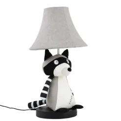 Kinder Happy Lamps Kinderzimmerlampen|Led-Tischleuchten*Kinder Tischleuchte Waschbär Grau inkl. LED - Ben