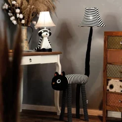 Kinder Happy Lamps Kinderzimmerlampen|Led-Tischleuchten*Kinder Tischleuchte Waschbär Grau inkl. LED - Ben