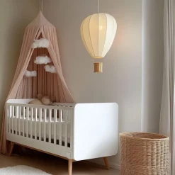Kinder QAZQA Kinderzimmerlampen|Pendelleuchten*Kinder-Pendelleuchte Beige Heißluftballon - Air Balloon