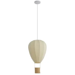 Kinder QAZQA Kinderzimmerlampen|Pendelleuchten*Kinder-Pendelleuchte Beige Heißluftballon - Air Balloon