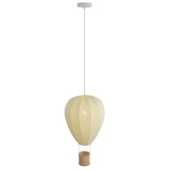 Kinder QAZQA Kinderzimmerlampen|Pendelleuchten*Kinder-Pendelleuchte Beige Heißluftballon - Air Balloon