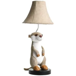 Kinder Happy Lamps Kinderzimmerlampen|Led-Tischleuchten*Kinder-Tischleuchte Erdmännchen beige - Eddie