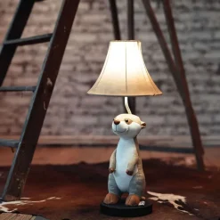 Kinder Happy Lamps Kinderzimmerlampen|Led-Tischleuchten*Kinder-Tischleuchte Erdmännchen beige - Eddie