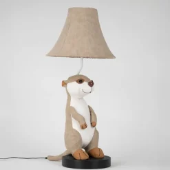 Kinder Happy Lamps Kinderzimmerlampen|Led-Tischleuchten*Kinder-Tischleuchte Erdmännchen beige - Eddie