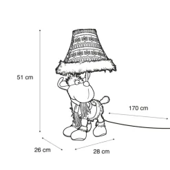 Kinder Happy Lamps Kinderzimmerlampen|Led-Tischleuchten*Kinder-Tischleuchte Rentier Braun inkl. LED - Rudi