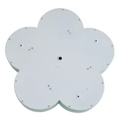 Kinder QAZQA Kinderzimmerlampen|Deckenleuchten*Kinderzimmer-Deckenleuchte Grün mit Weiß - Lucille