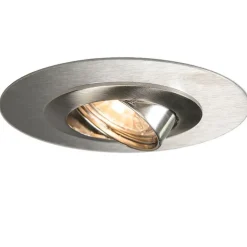 QAZQA Schlafzimmerlampen|Küchenlampen*Kippbarer Einbauspot aus Stahl mit Distanzring - Edu