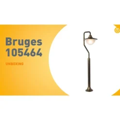 QAZQA Gartenbeleuchtung|Laternen Außen*Klassische Außenlaterne Antikgold 100 cm IP44 - Brügge