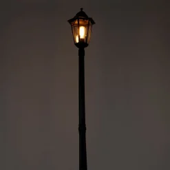 QAZQA Gartenbeleuchtung|Laternen Außen*Klassische Außenlaterne schwarz 200 cm IP44 - Havanna