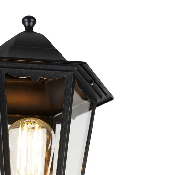 QAZQA Gartenbeleuchtung|Laternen Außen*Klassische Außenlaterne schwarz 200 cm IP44 - Havanna