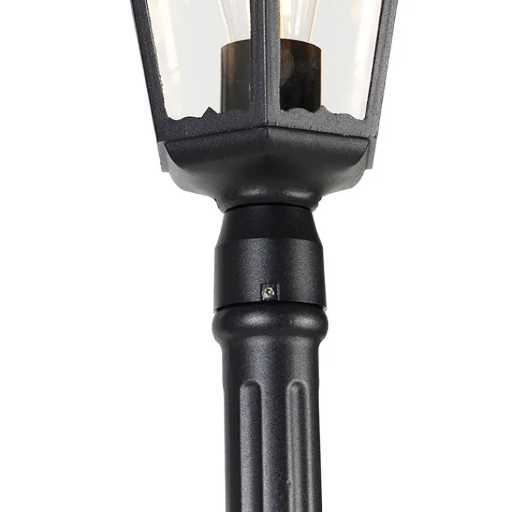 QAZQA Gartenbeleuchtung|Laternen Außen*Klassische Außenlaterne schwarz 200 cm IP44 - Havanna
