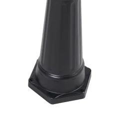 QAZQA Gartenbeleuchtung|Laternen Außen*Klassische Außenlaterne schwarz 200 cm IP44 - Havanna