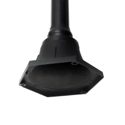 QAZQA Gartenbeleuchtung|Laternen Außen*Klassische Außenlaterne schwarz 235 cm 3-Licht IP44 - Berta