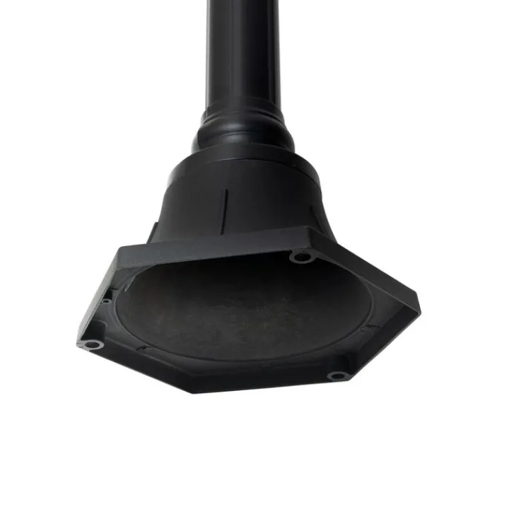 QAZQA Gartenbeleuchtung|Laternen Außen*Klassische Außenlaterne schwarz 235 cm 3-Licht IP44 - Berta