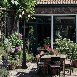 QAZQA Gartenbeleuchtung|Laternen Außen*Klassische Außenlaterne schwarz 3-flammig IP44 - New Haven