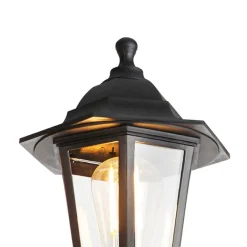 QAZQA Gartenbeleuchtung|Laternen Außen*Klassische Außenlaterne schwarz 3-flammig IP44 - New Haven