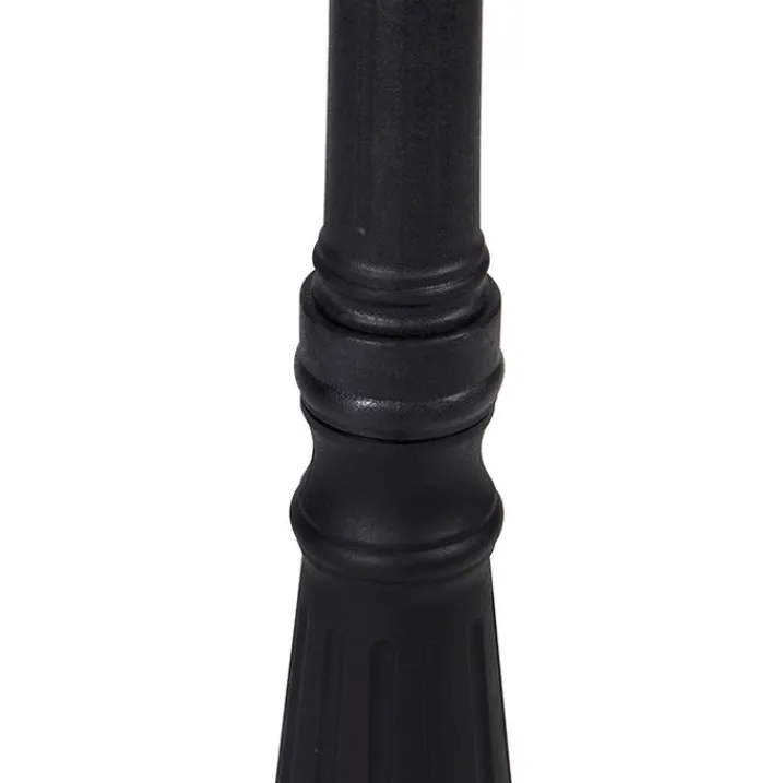 QAZQA Gartenbeleuchtung|Laternen Außen*Klassische Außenlaterne schwarz 3-flammig IP44 - New Haven