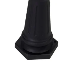 QAZQA Gartenbeleuchtung|Laternen Außen*Klassische Außenlaterne schwarz 3-flammig IP44 - New Haven