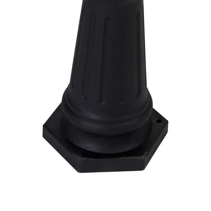 QAZQA Gartenbeleuchtung|Laternen Außen*Klassische Außenlaterne schwarz 3-flammig IP44 - New Haven