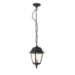 QAZQA Gartenbeleuchtung|Pendelleuchten Außen*Klassische Außenleuchte schwarz IP44 - Capital