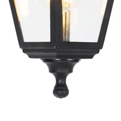 QAZQA Gartenbeleuchtung|Pendelleuchten Außen*Klassische Außenleuchte schwarz IP44 - Capital