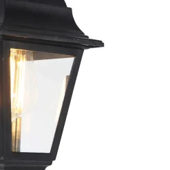 QAZQA Gartenbeleuchtung|Pendelleuchten Außen*Klassische Außenleuchte schwarz IP44 - Capital