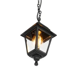 QAZQA Gartenbeleuchtung|Pendelleuchten Außen*Klassische Außenleuchte schwarz IP44 - Capital