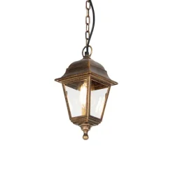 QAZQA Gartenbeleuchtung|Pendelleuchten Außen*Klassische Außenpendelleuchte Antikgold IP44 - Hauptstadt