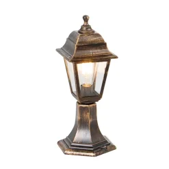 QAZQA Gartenbeleuchtung|Stehlampen Außen*Klassische Außenstange Gold 44 cm IP44 - Hauptstadt