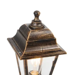 QAZQA Gartenbeleuchtung|Stehlampen Außen*Klassische Außenstange Gold 44 cm IP44 - Hauptstadt