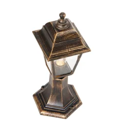 QAZQA Gartenbeleuchtung|Stehlampen Außen*Klassische Außenstange Gold 44 cm IP44 - Hauptstadt