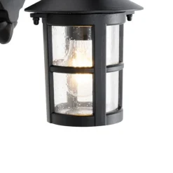 QAZQA Gartenbeleuchtung|Außenwandleuchten*Klassische Außenwandlaterne schwarz IP44 - Herb