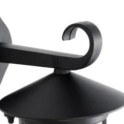 QAZQA Gartenbeleuchtung|Außenwandleuchten*Klassische Außenwandlaterne schwarz IP44 - Herb