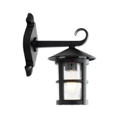 QAZQA Gartenbeleuchtung|Außenwandleuchten*Klassische Außenwandlaterne schwarz IP44 - Herb