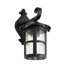 QAZQA Gartenbeleuchtung|Außenwandleuchten*Klassische Außenwandlaterne schwarz IP44 - Herb