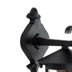 QAZQA Gartenbeleuchtung|Außenwandleuchten*Klassische Außenwandlaterne schwarz IP44 - Herb