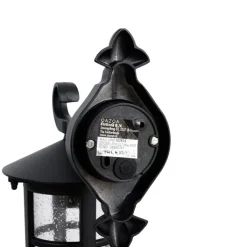 QAZQA Gartenbeleuchtung|Außenwandleuchten*Klassische Außenwandlaterne schwarz IP44 - Herb