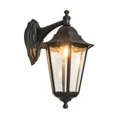 QAZQA Gartenbeleuchtung|Laternen Außen*Klassische Außenwandlaterne schwarz IP44 - New Orleans Down