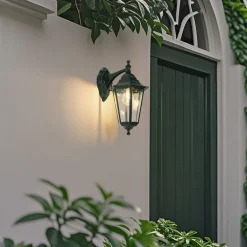 QAZQA Gartenbeleuchtung|Außenwandleuchten*Klassische Außenwandlaterne dunkelgrün IP44 – New Orleans Down