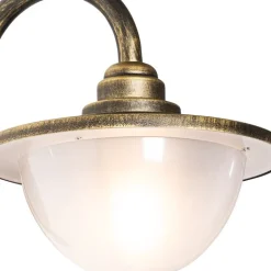 QAZQA Gartenbeleuchtung|Außenwandleuchten*Klassische Außenwandlaterne Antikgold IP44 - Brügge