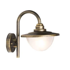 QAZQA Gartenbeleuchtung|Außenwandleuchten*Klassische Außenwandlaterne Antikgold IP44 - Brügge